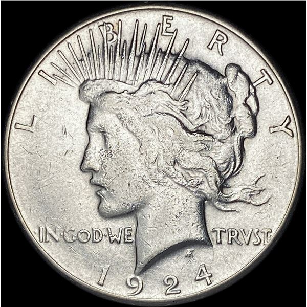 1924-S Silver Peace Dollar CLOSELY UNCIRCULATED