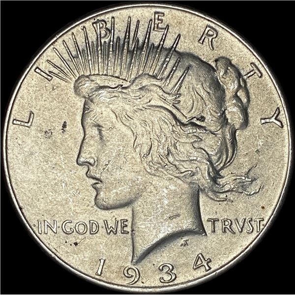 1934 Peace Silver Dollar CLOSELY UNCIRCULATED