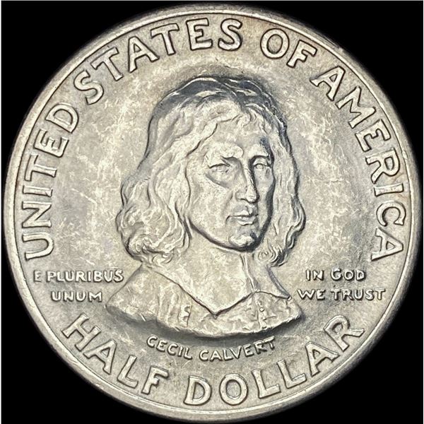 1934 Silver Half Dollar Maryland Tercentenary CHOICE BU
