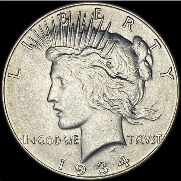 1934 Silver Peace Dollar CLOSELY UNCIRCULATED