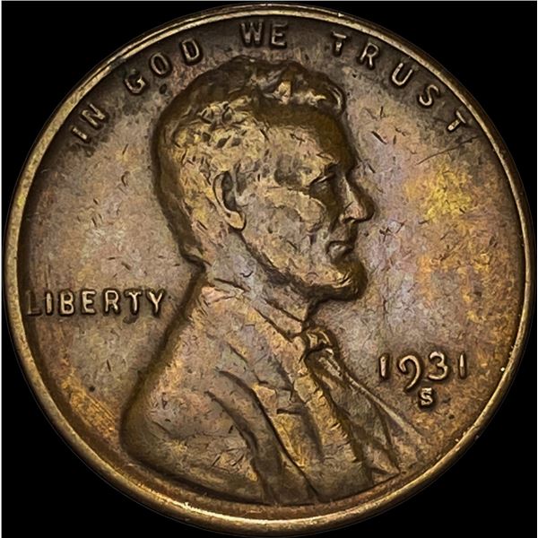 1931-S Lincoln Wheat Cent CLOSELY UNCIRCULATED