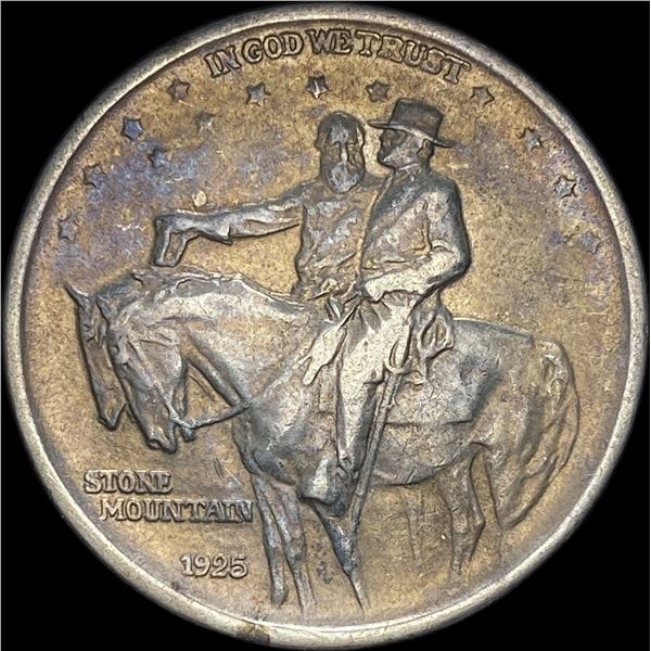 1925 Stone Mountain Silver Half Dollar NEARLY UNCIRCULATED