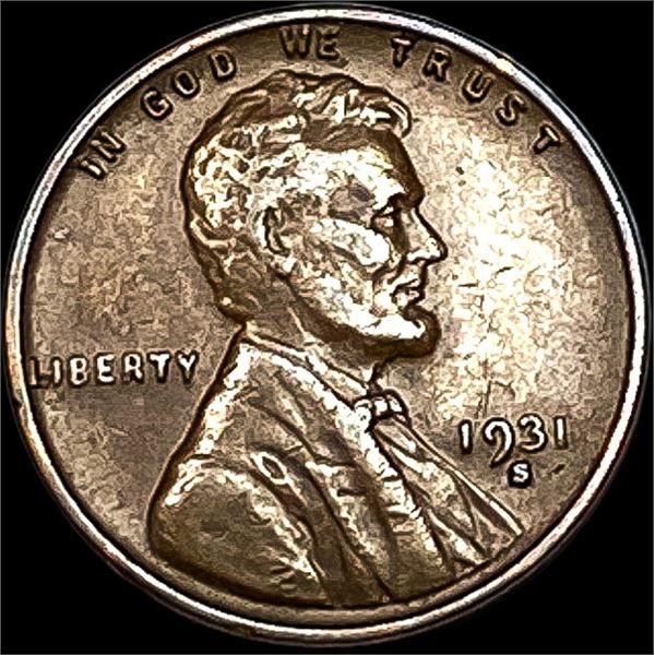 1931-S Lincoln Wheat Cent CLOSELY UNCIRCULATED