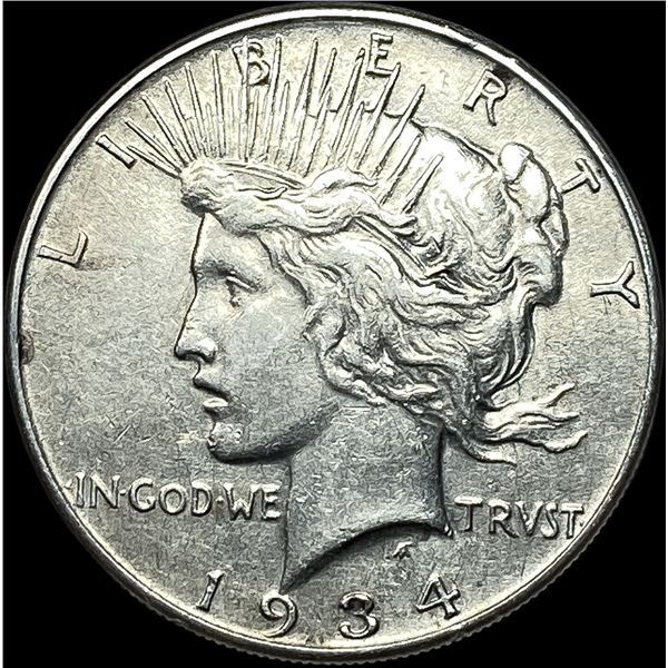 1934 Silver Peace Dollar CLOSELY UNCIRCULATED