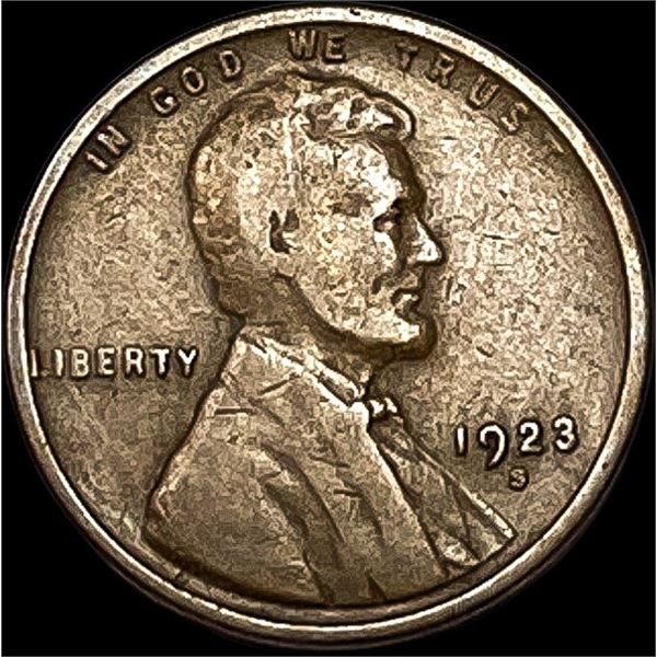 1923-S Lincoln Wheat Cent LIGHTLY CIRCULATED