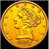 Image 1 : 1892-D Gold $5 Half Eagle CLOSELY UNCIRCULATED
