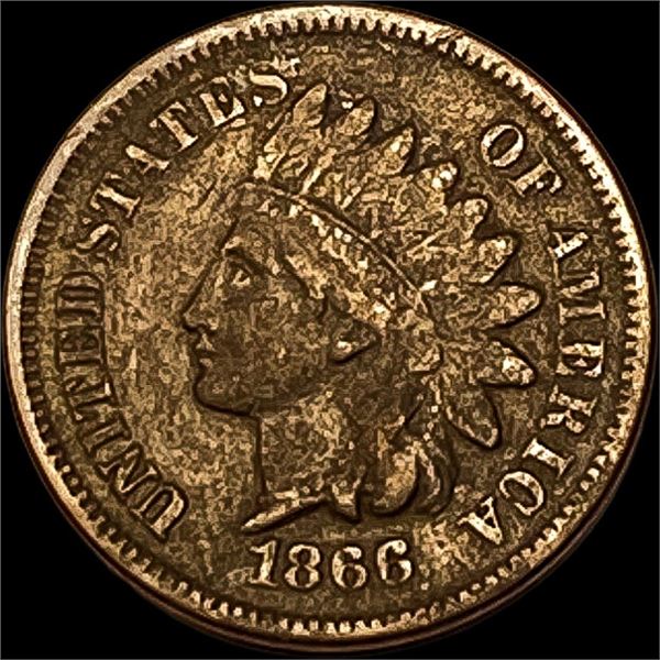 1866 Indian Head Cent LIGHTLY CIRCULATED