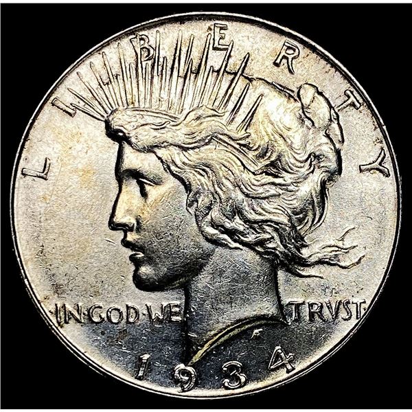 1934 Peace Silver Dollar CHOICE AU