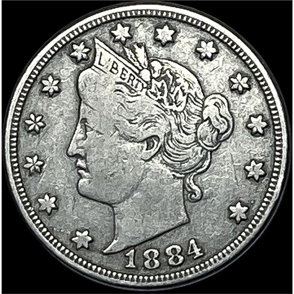 1884 Liberty Head Nickel LIGHTLY CIRCULATED