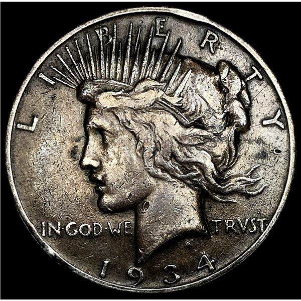 1934 Silver Peace Dollar LIGHTLY CIRCULATED