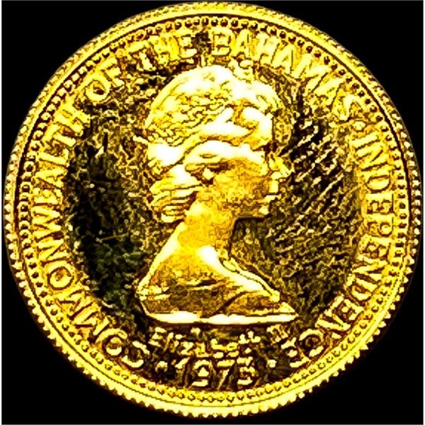 1975 Bahamas Gold 50 Dollars CHOICE PROOF