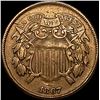 Image 1 : 1867 Two-Cent Piece NEARLY UNCIRCULATED