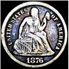 Image 1 : 1876-CC Silver Seated Liberty Dime LIGHTLY CIRCULATED