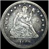 Image 1 : 1860 Seated Liberty Quarter LIGHTLY CIRCULATED