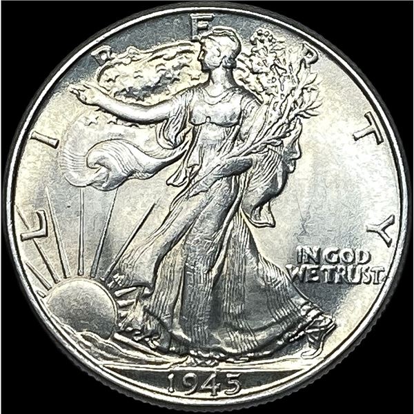 1945 Walking Liberty Half Dollar NICELY CIRCULATED