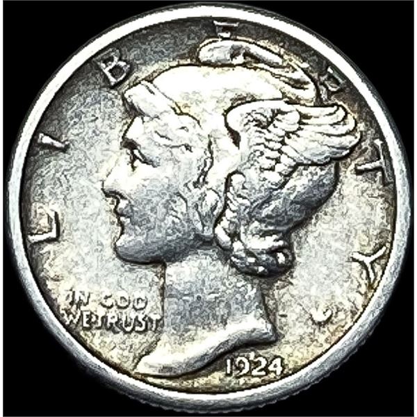 1924 Mercury Dime NEARLY UNCIRCULATED