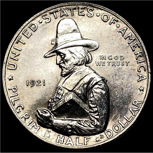 1921 Silver Pilgrim Tercentenary Half Dollar UNCIRCULATED