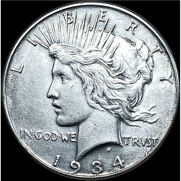 1934 Silver Peace Dollar CLOSELY UNCIRCULATED
