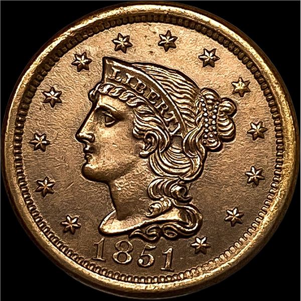 1851 Braided Hair Large Cent CHOICE AU