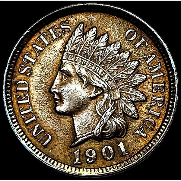 1901 RB Indian Head Cent CHOICE BU