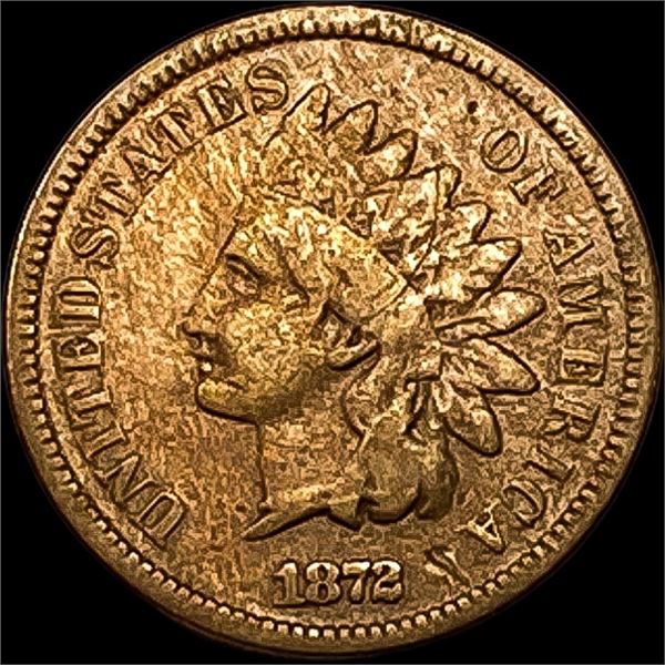 1872 Indian Head Cent NICELY CIRCULATED