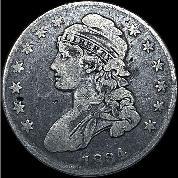 1834 Capped Bust Half Dollar LIGHTLY CIRCULATED