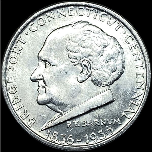 1936 Silver Half Dollar Bridgeport Centennial CHOICE BU