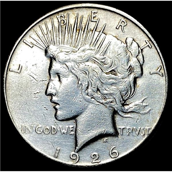 1926-S Silver Peace Dollar CHOICE AU