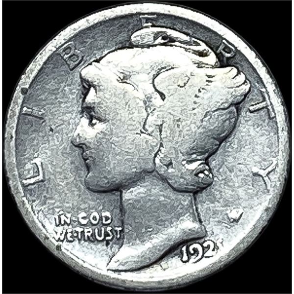 1923-S Silver Mercury Dime NICELY CIRCULATED