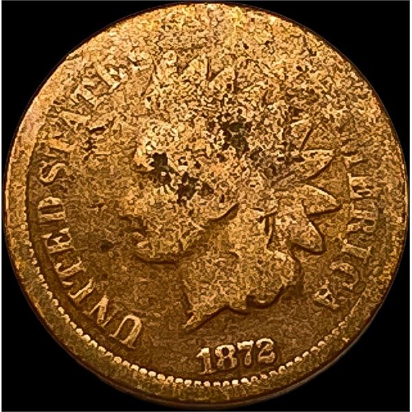 1872 Indian Head Cent NICELY CIRCULATED