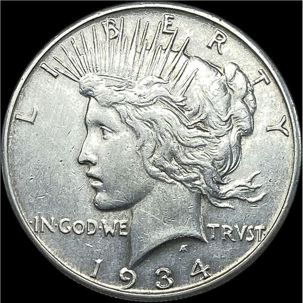 1934-S Silver Peace Dollar CLOSELY UNCIRCULATED