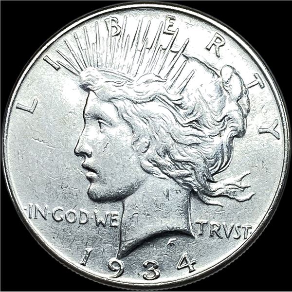 1934 Silver Peace Dollar CLOSELY UNCIRCULATED