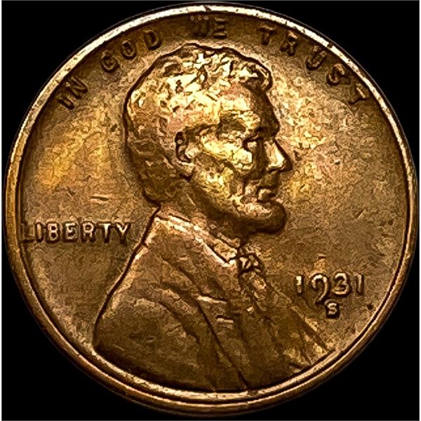 1931-S Lincoln Wheat Cent NEARLY UNCIRCULATED
