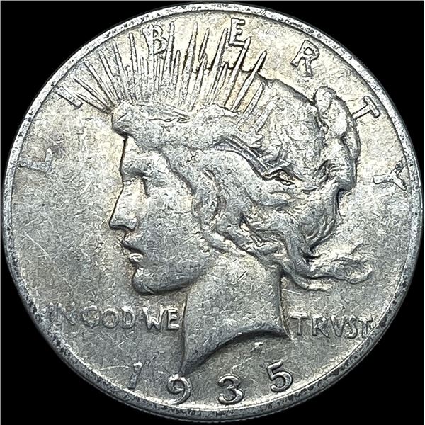 1935 Silver Peace Dollar ABOUT UNCIRCULATED