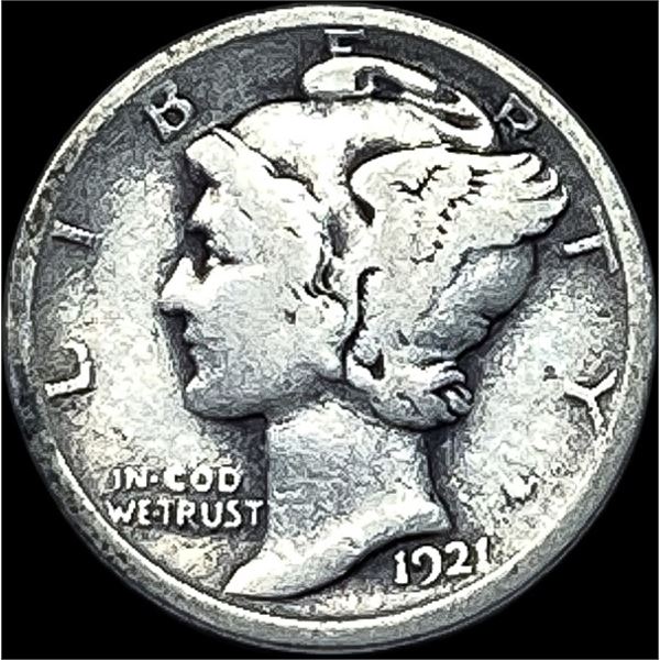 1921 Silver Mercury Dime LIGHTLY CIRCULATED