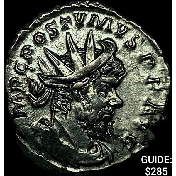 Roman Postumus 260-269 AD Silver Dbl Denararius CHOICE AU