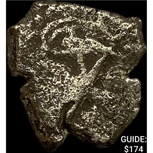 1500s-1600s Spanish Colonial Silver Cob NEARLY UNCIRCULATED