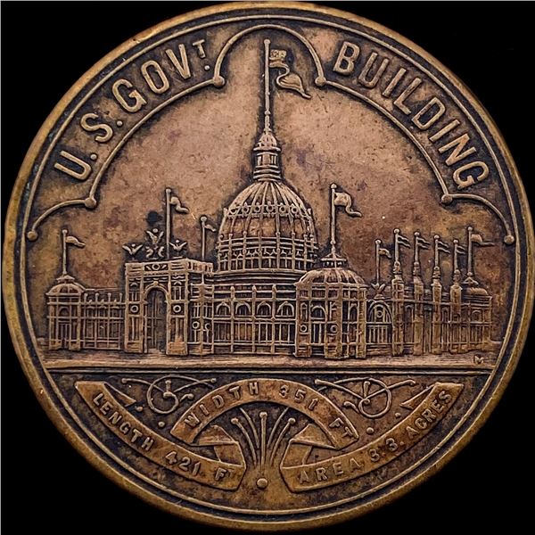 1893 World's Columbian Exposition Medal HIGH GRADE