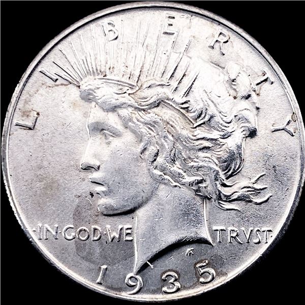 1935 Silver Peace Dollar CLOSELY UNCIRCULATED