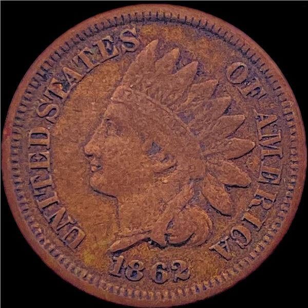 1862 Copper-Nickel Indian Head Cent CHOICE AU