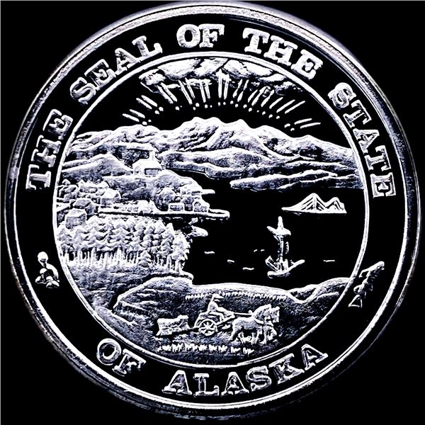 1995 Alaska Fur Rendezvous Silver Medal SUPERB GEM BU