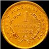 Image 2 : 1852 Gold $1 Type 1 CLOSELY UNCIRCULATED