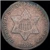Image 1 : 1852 Silver Three-Cent Piece NICELY CIRCULATED