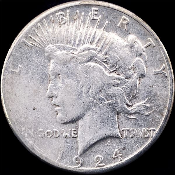 1924-S Silver Peace Dollar CLOSELY UNCIRCULATED
