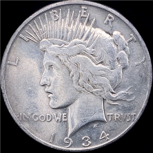 1934-D Silver Peace Dollar NEARLY UNCIRCULATED