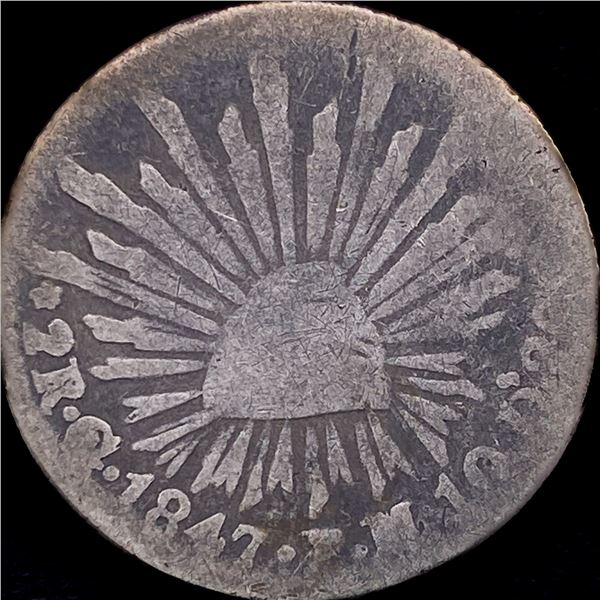 1847 Mexico Silver 2 Reales HIGH GRADE