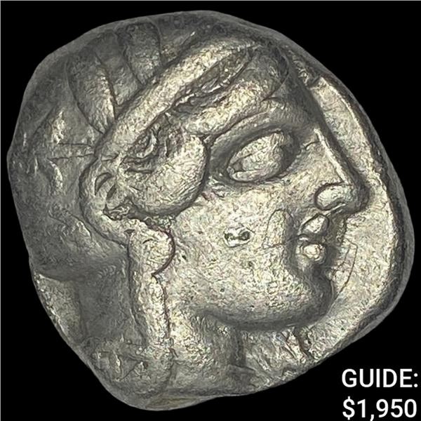 [440-404] BC Attica Athens Silver Owl Tetradrachm NEARLY UNCIRCULATED