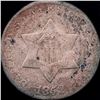 Image 1 : 1852 Silver Three-Cent Piece NICELY CIRCULATED