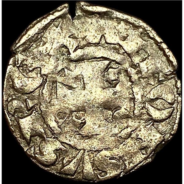 1248-1279 Portugal Alfonso III Silver Dinero NEARLY UNCIRCULATED