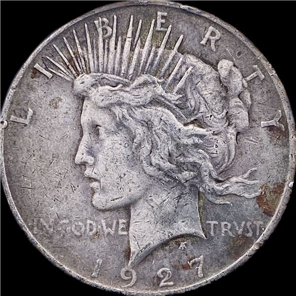 1927-D Silver Peace Dollar NEARLY UNCIRCULATED